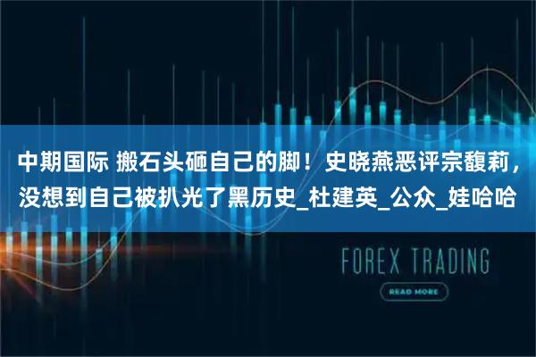 中期国际 搬石头砸自己的脚！史晓燕恶评宗馥莉，没想到自己被扒光了黑历史_杜建英_公众_娃哈哈