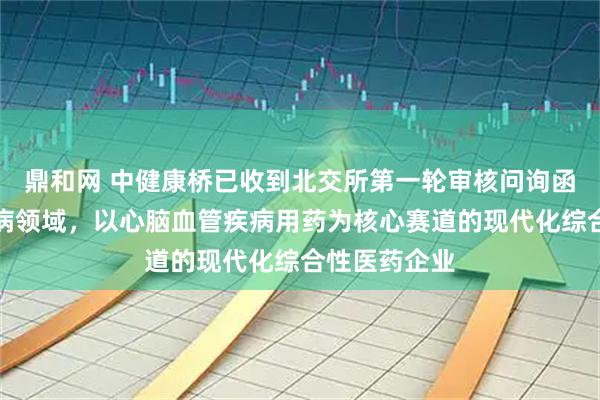 鼎和网 中健康桥已收到北交所第一轮审核问询函：聚焦慢性病领域，以心脑血管疾病用药为核心赛道的现代化综合性医药企业